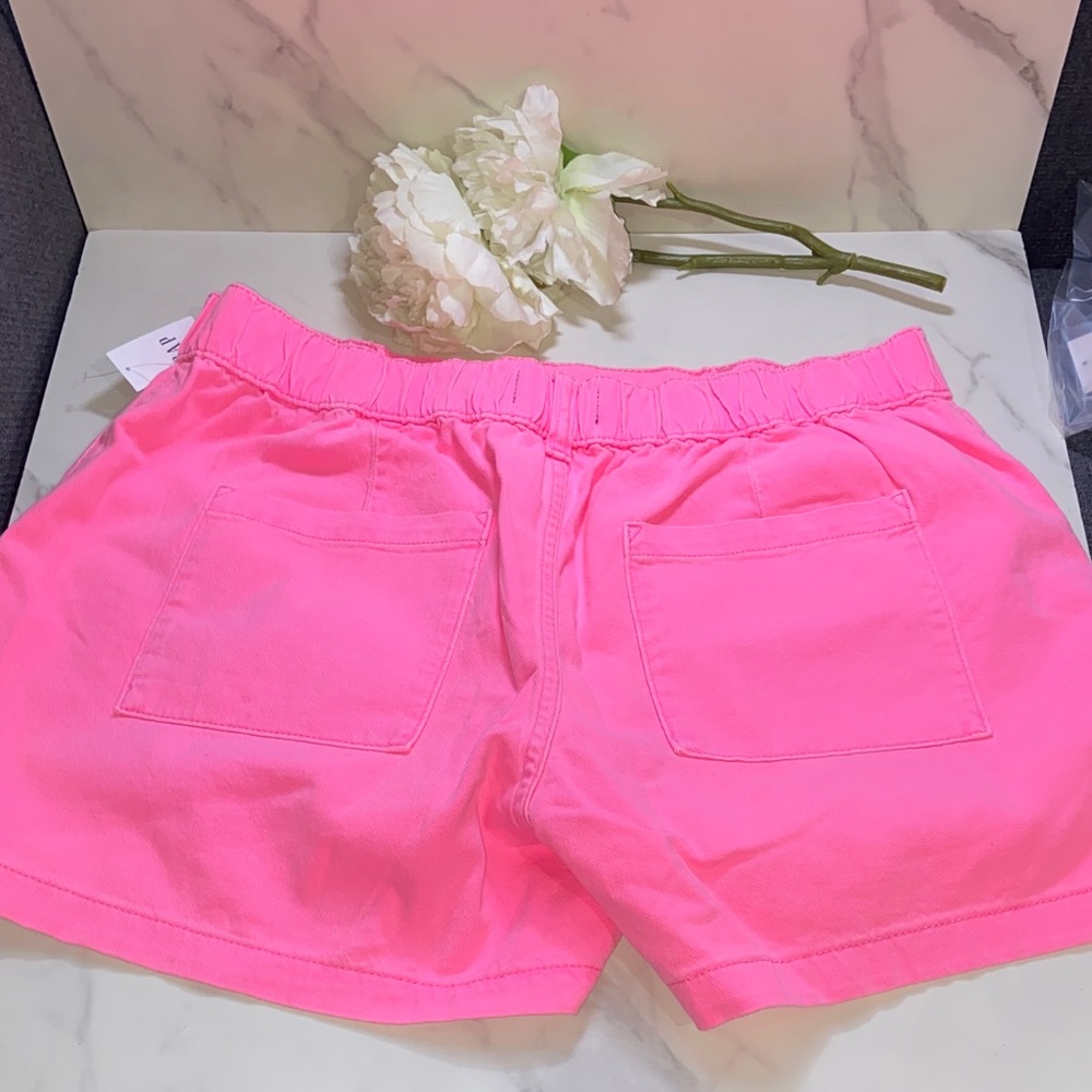 GAP High Rise Waist Neon Pink Women's Shorts Size XL - Picture 4 of 13